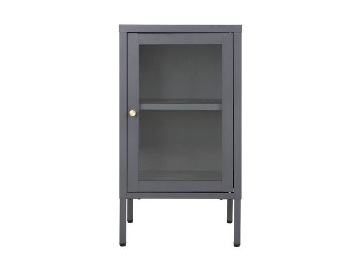 House Nordic Beistellschrank in Grau, Metall - 38x70x35cm (BxHxT)