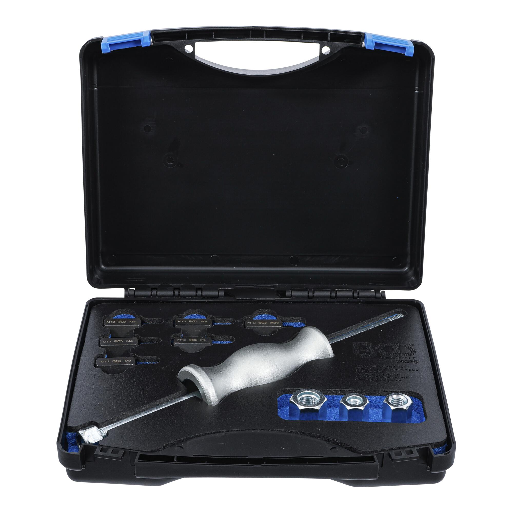 BGS Gleithammer-Satz mit Gewinde-Adaptern 12-tlg. ; BGS technic (70325)