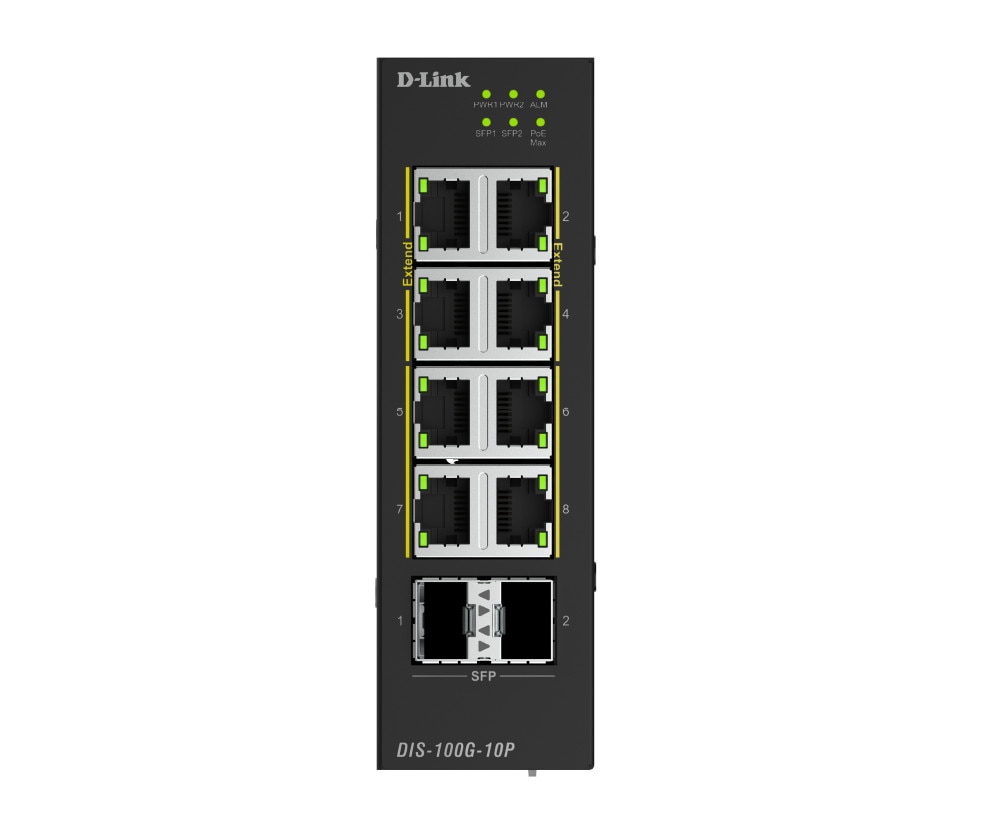 D-Link DIS-210G-06P 6-Port Industrial Smart Managed Switch
