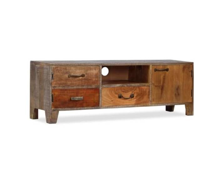 Helloshop26 TV-Schrank TV Sideboard TV Sideboard Praktisches Design Massivholz Vintage 118 cm 2502184