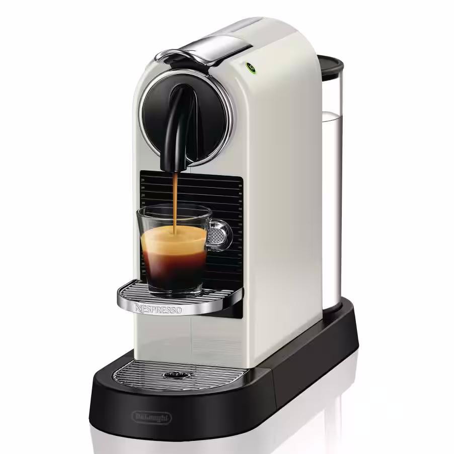 Nespresso Kaffeekapselmaschine DeLonghi Citiz EN 167.W Weiß EN167W