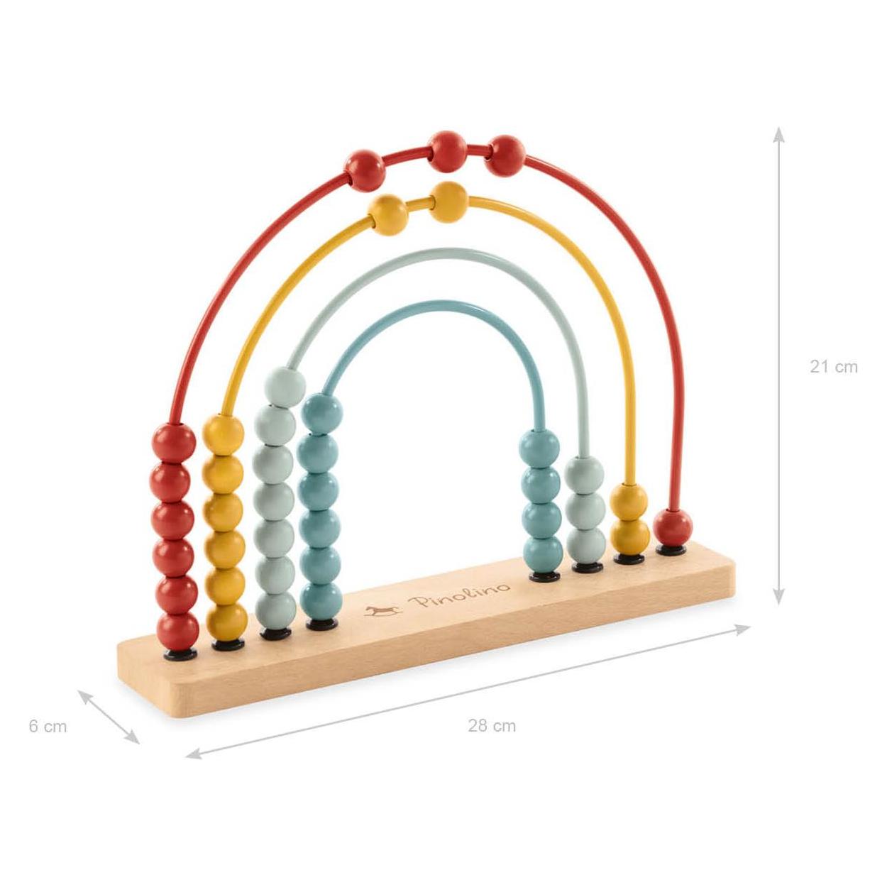 Pinolino Rechenrahmen Abakus-Regenbogen Ruby (Multilingual) (348494)