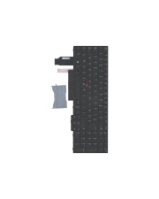 Lenovo Ersatztastatur Notebook mit Trackpoint UltraNav hinterleuchtet Französisch Schwarz für ThinkPad E580 L580 P52 (01YP771)