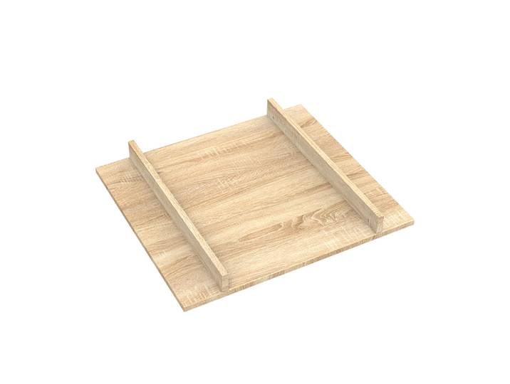 Plan à langer jusqu'à 15kg pour commode - SAM - Bois Chêne doré - SAUTHON