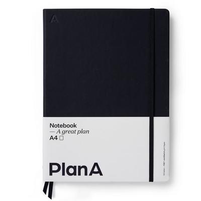 Notizbuch A4 Hardcover Blanko Midnight Black, Gebundene Ausgabe von , Bücher.de