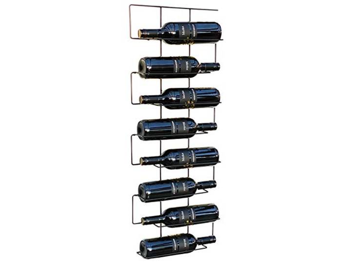 DanDiBo Weinregal Metall Schwarz Wand Schmal 96135 Flaschenregal Flaschenständer Flaschenhalter