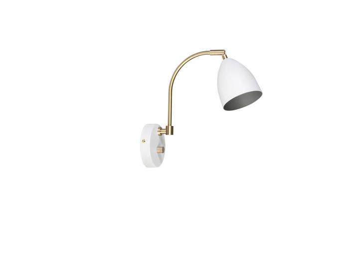 Belid Wandleuchte Deluxe, Weiß, Messingfarben, Metall, 22.7x28.3x10.5 cm, CE, Lampen & Leuchten, Innenbeleuchtung, Spots & Strahler, Wandstrahler