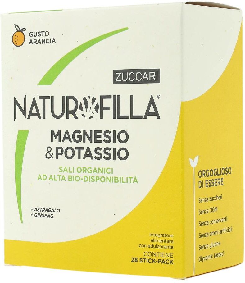 ZUCCARI Srl NATUROFILLA MAGNESIO & POTASSIO GUSTO ARANCIA, 28 STICK-PACK