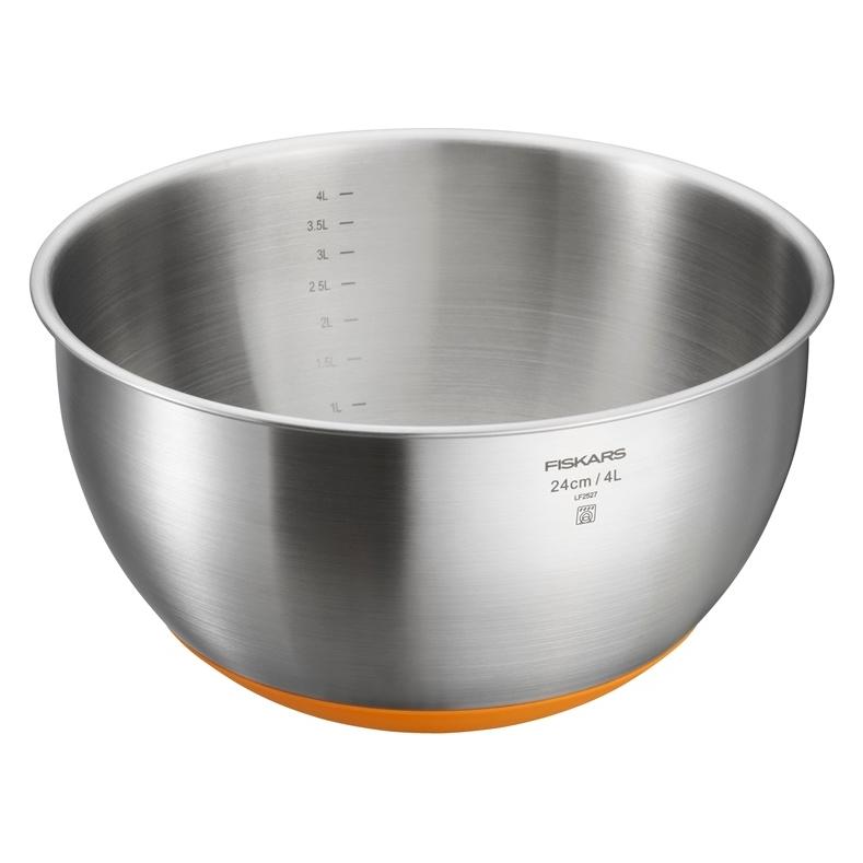 Fiskars Schüssel FF, 4 l, 1 Stück. (Edelstahl) (1084326)