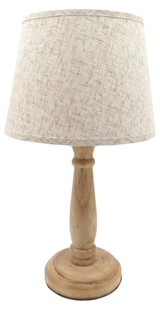 Clayre & Eef tafellamp accent bruin hout