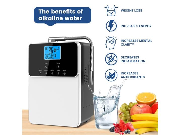 CAWOLO 11 plaques revêtement platine ioniseur d'eau alcaline Machine ménage PH 4.5 ~ 10.5 ioniseur d'eau à l'acide alcaline pour la maison