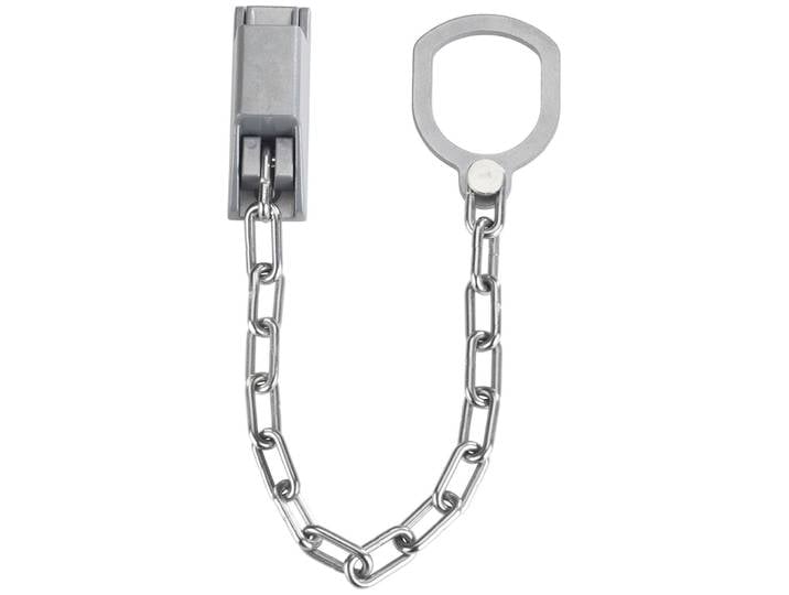 Türkette MAXIMEX, silber (silberfarben), B:30cm H:7cm T:2,5cm, Metall, Verriegelungen, Türkette, abschließbar