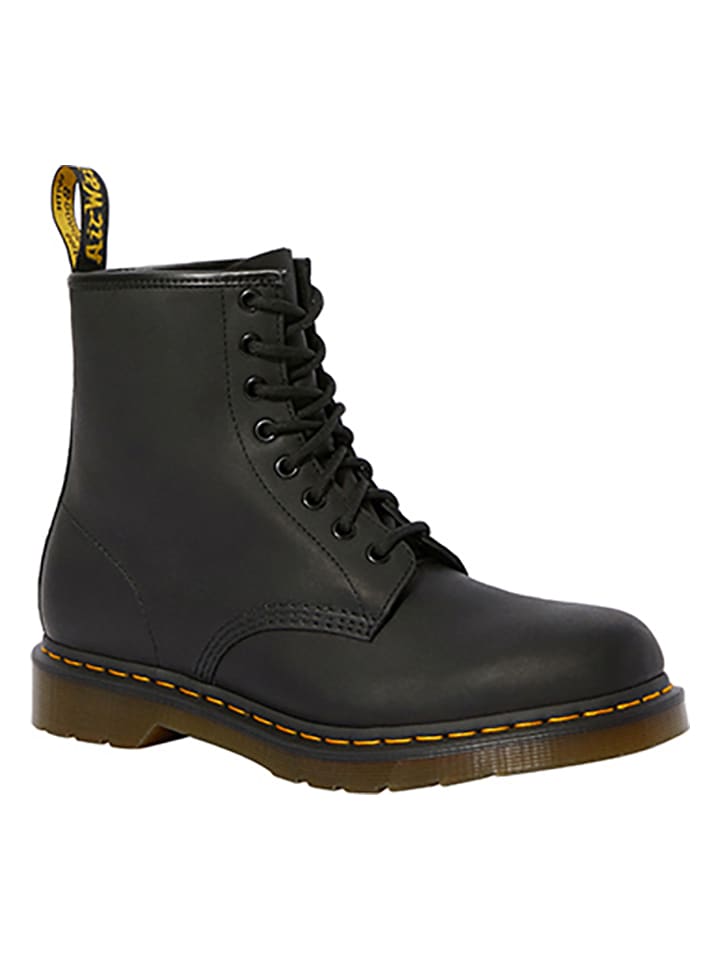 Dr. Martens Leder-Boots in Schwarz - 37