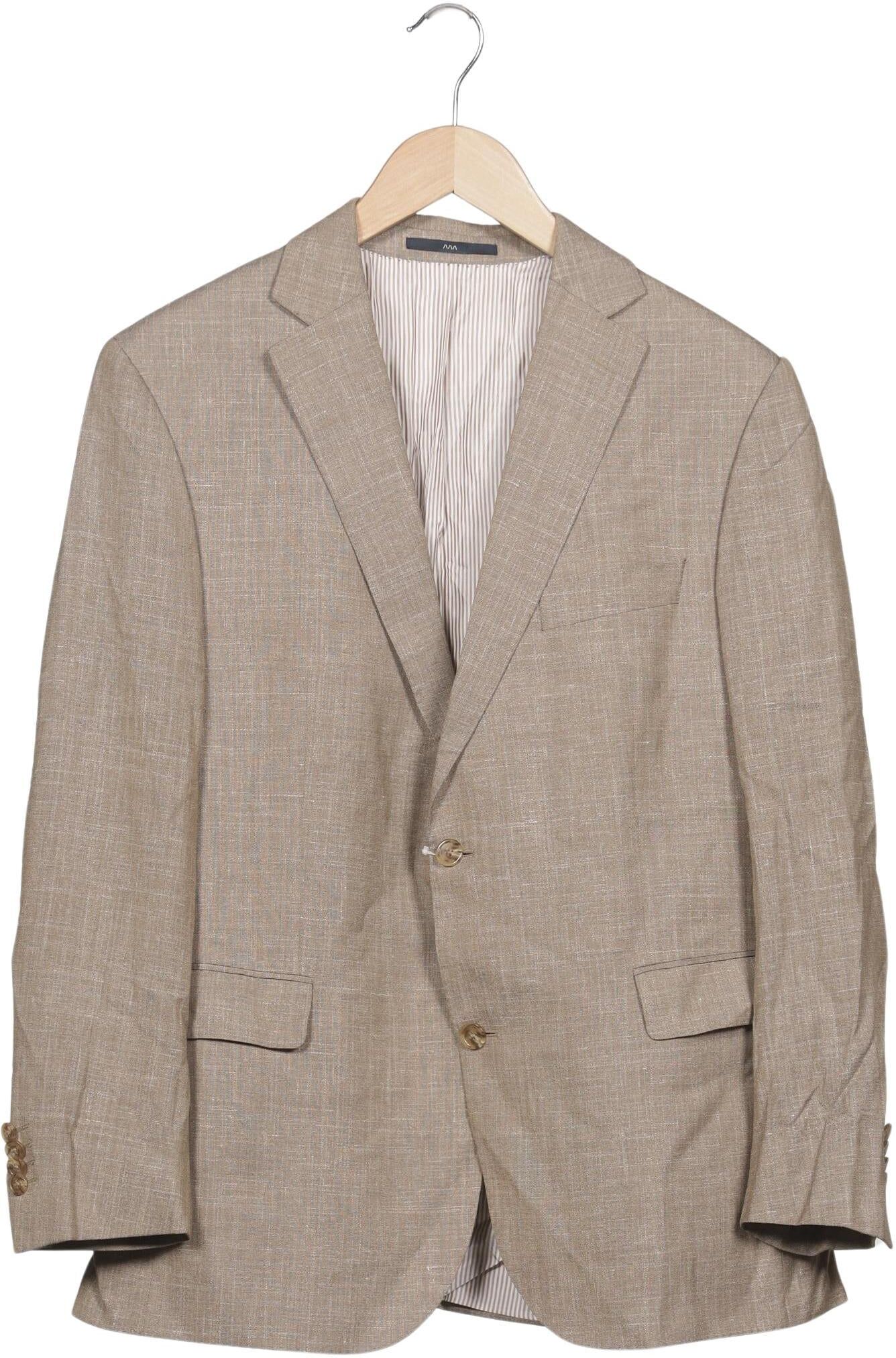Eduard Dressler Herren Sakko, Beige, Gr. M, Wolle / Seide / Leinen / Viskose - Second Hand