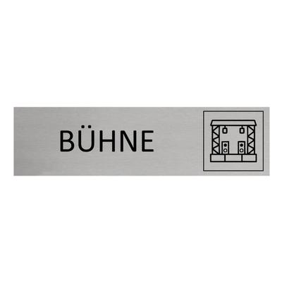 CombiCraft Aluminium Türschild Bühne 165x45mm mit 3M-Tape