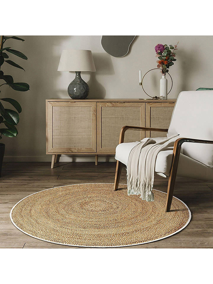 Conceptum Hypnose Kurzflor-Teppich ''Woopamuk521'' in Hellbraun - 110x110 cm