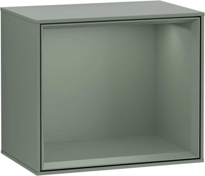 Villeroy und Boch Finion Regalmodul F580GMGM 41,8x35,6x27cm, Regal Olive Matt, Olive Matt Lacquer