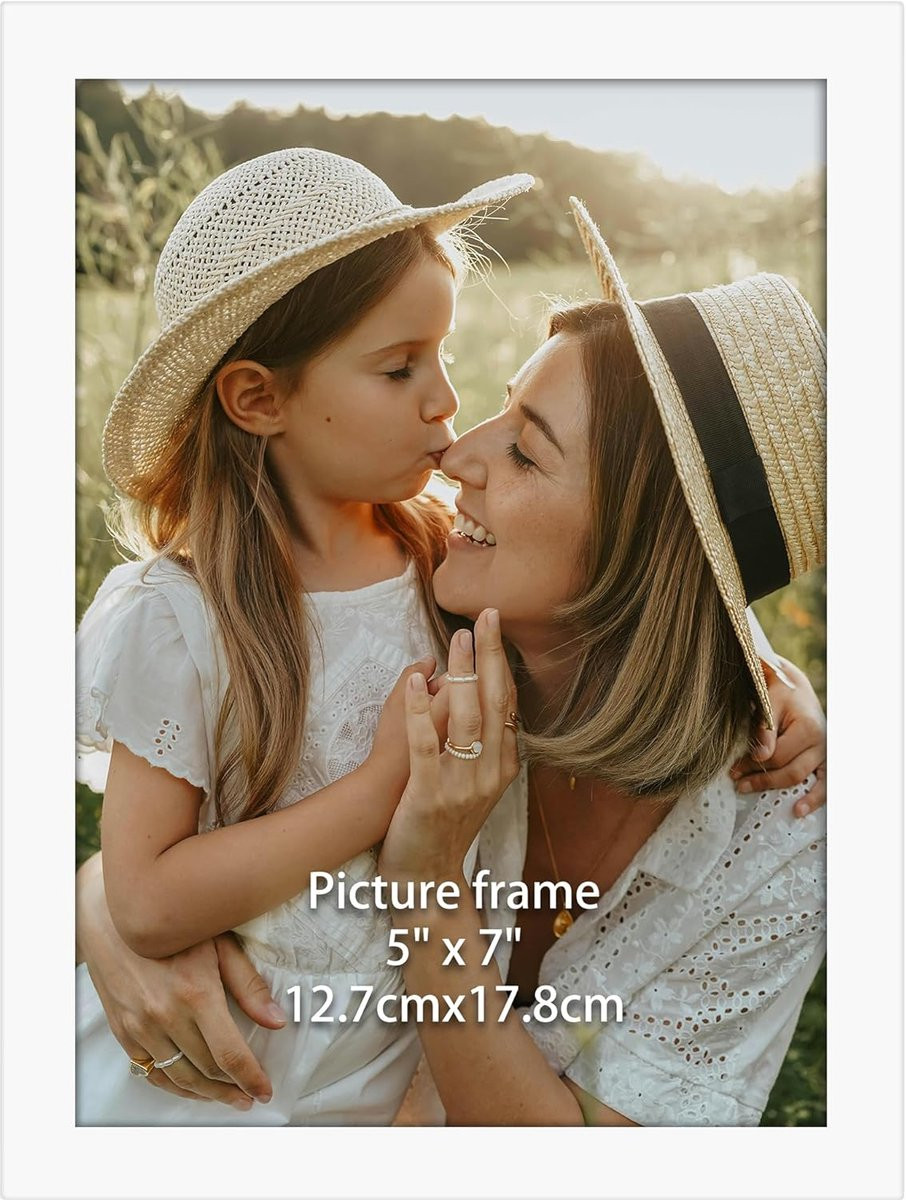Fotolijst Wit - Elegant Frame - Minimaal Design - 7x5 Inch