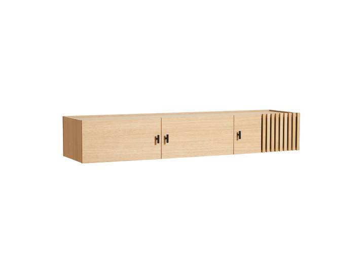 Woud Array sideboard wandmontage, 150 cm Witgepigmenteerd eikenhout