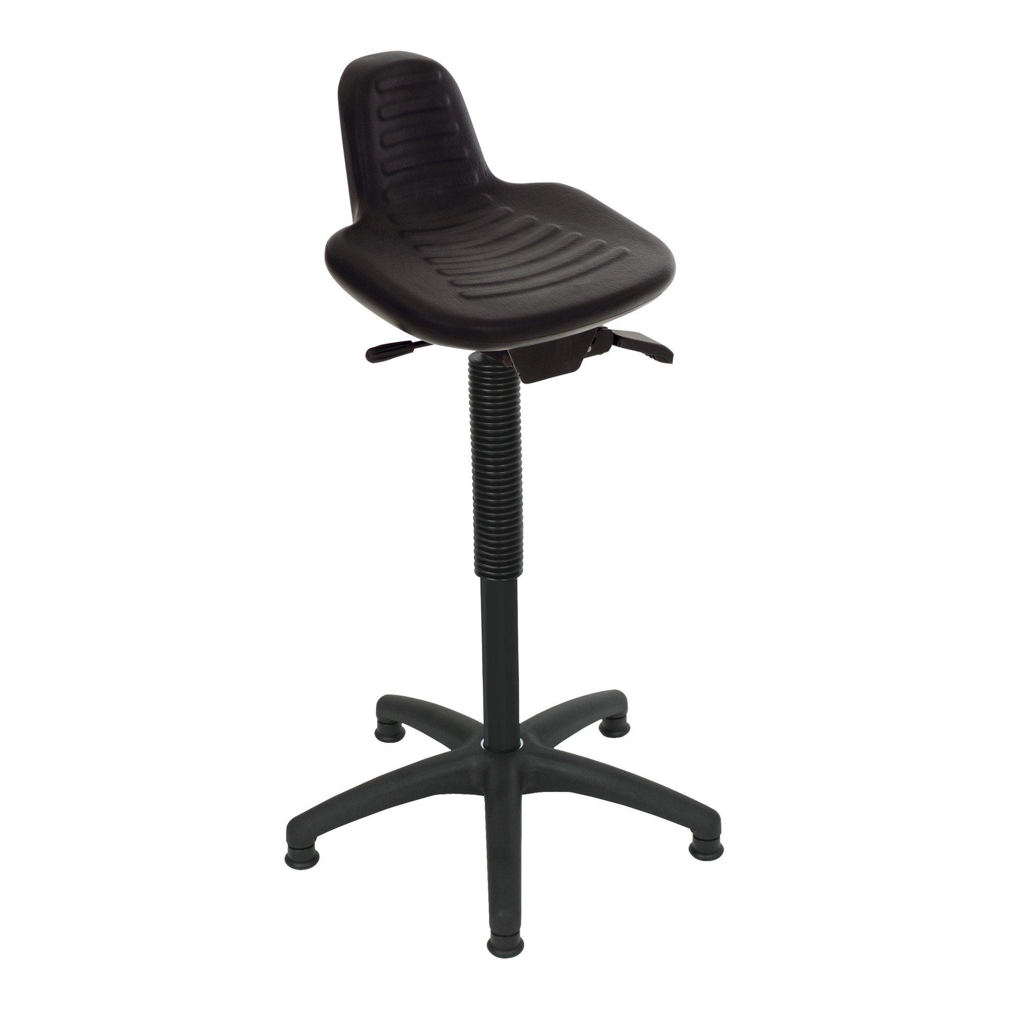 STIER Stehhilfe mit Gleitern Sitzhöhe 640-890 mm PU-Sitz mit Griffmulde (904688)