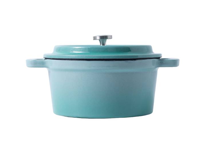 Gusseisen-Topf Helen hellblau Gusseisen B 12 cm 0.45 l - Gusseisen-Topf