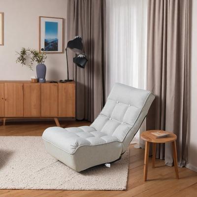 "23.6"" Adjustable Reclining Sofa Chair with 360-Degree Rotation and Foldable Design"