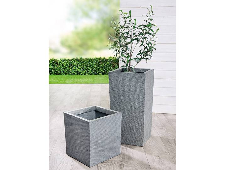 Pflanzgefäß Horizon 36cm Grau