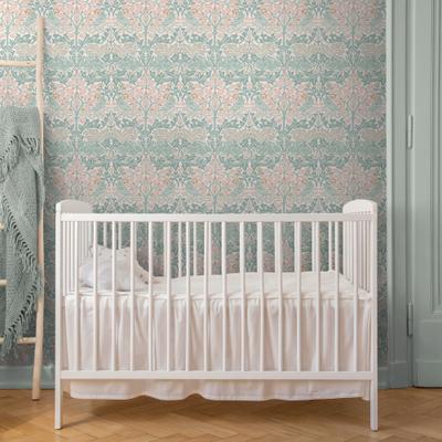 Vliestapete "Brother Rabbit", grün (blau), H:10m L:10m, Vlies, WILLIAM MORRIS AT HOME, Tapeten, Design Tapeten