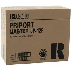 Ricoh JP12S A4 (210 x 297 mm) Drucker-Master-Rolle (Packung mit 2), Drucker Zubehör