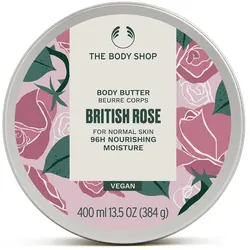 The Body Shop, Bodylotion, British Rose Body Butter 13.5 Oz 96h Moisturizer (Body Butter, 400 ml)