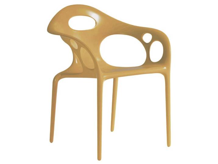 MOROSO ensemble de 4 fauteuils SUPERNATURAL (Caramel - Polypropylène)