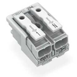Wago 294-4052 Leuchtenanschlussklemme,Drücker extern,ohne PE-Kontakt,weiß 2944052  - 1000 Stück