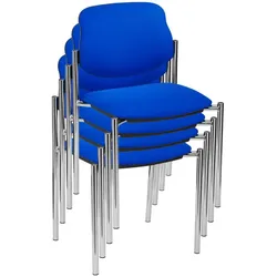 Nowy Styl Besucherstühle blau/chrom