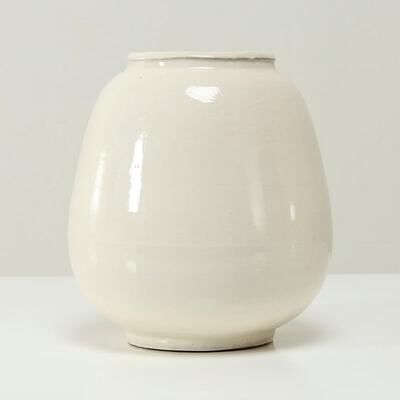 Artissance "Approx 10""H Off White Ceramic Vase (5"" Opening)"