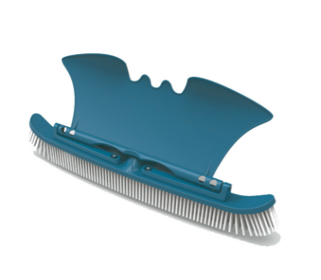 Brosse de paroi et de fond Astral Pool Blue Line 45 cm avec aile de placage