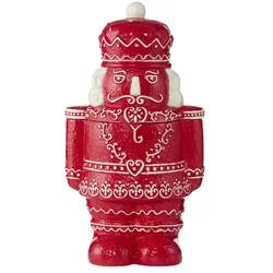 HOME STORY Keksdose Nussknacker   ¦ rot ¦ Dolomite ¦ Maße (cm): B: 13,5 H: 31,5