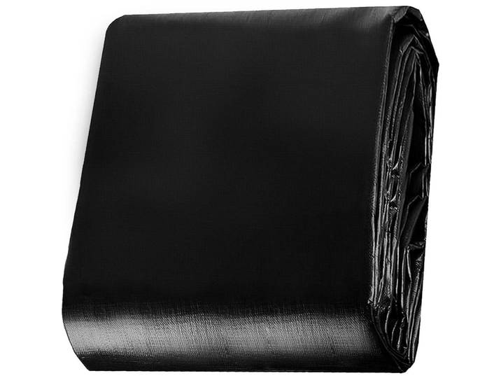 Abdeckplane 150 g/m² robust reißfest wasserdicht 1x2m tiefschwarz