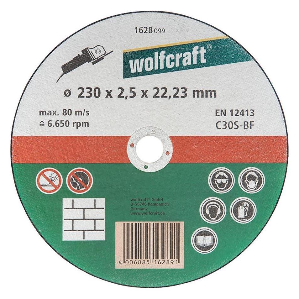wolfcraft 1 Trennscheibe Stein ø230x2,5x22,2mm (1628099)