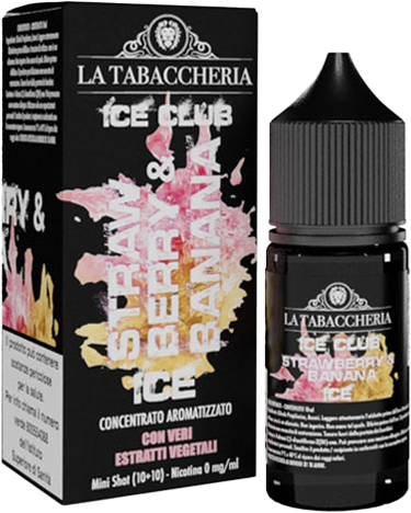 La Tabaccheria Ice Club Strawberry & Banana Ice Aroma Mini Shot 10ml Fragola Banana Ghiaccio