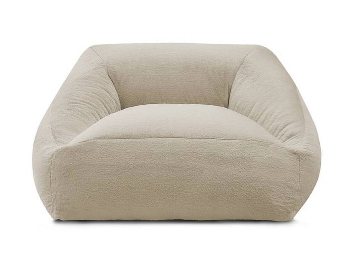 Hocker BOBOCHIC LILIBET 125x125x77cm stoff beige