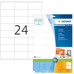HERMA Etiketten 8638 weiß 70,0 x 36,0 mm