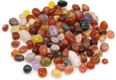 Inspire Picks Natural Rain Flower Stone Beads Colorful Crystal Pebbles For Aquarium & Decor (1216mm) 8 12mm 100g cobblestone