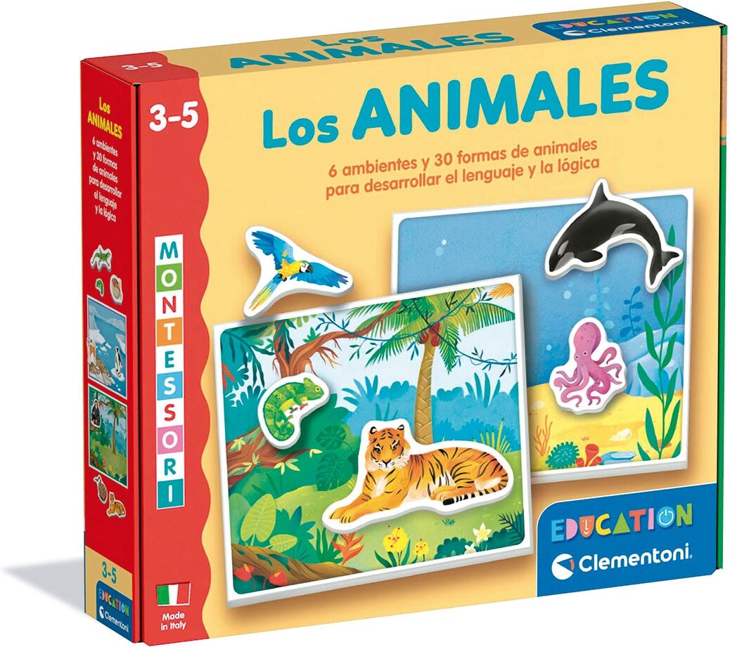 Clementoni Juguete infantil Los animales Montessori .