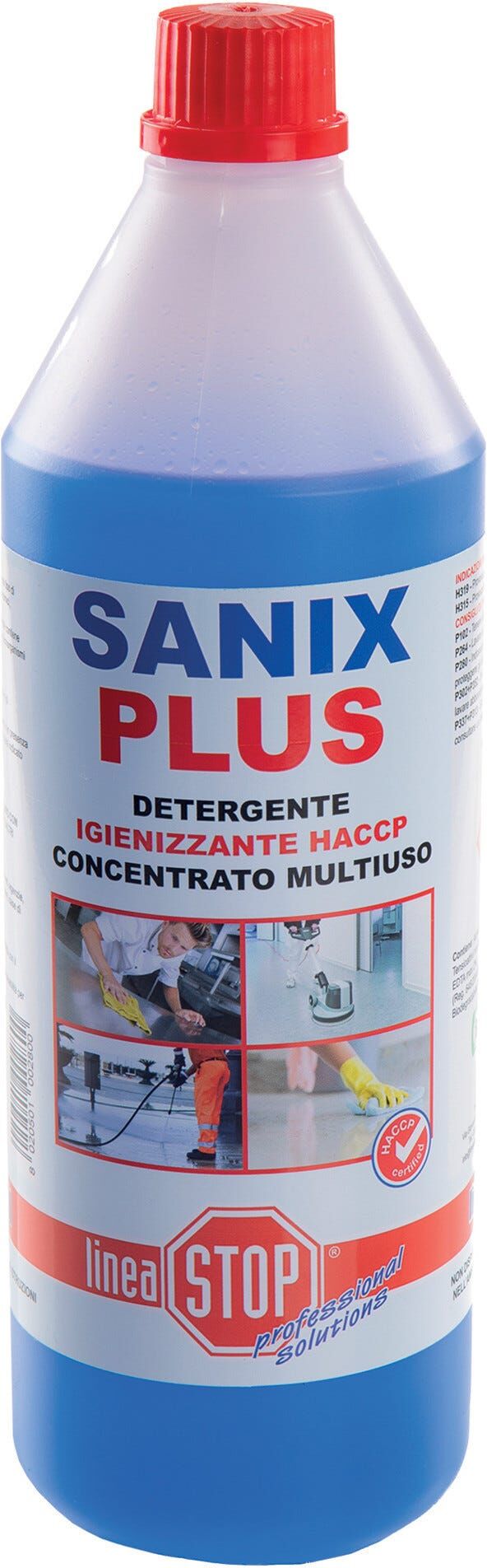 Linea_stop IGIENIZZANTE SANIX PLUS DIXI HACCP 1 l SPECIFICO PER RISTORAZIONE SANIFICANTE CONCENTRATO