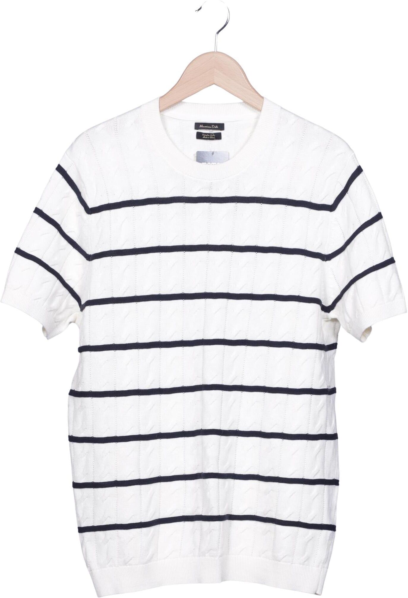 Massimo Dutti Herren Pullover, Mehrfarbig, Gr. L, Baumwolle - Second Hand
