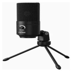 Fifine Technology Komplektas: Kondensatorinis Mikrofonas K669B Juodas (Juodas) (K669B)