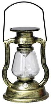 Inspired Deals Vintage Solar Flame Lantern LED Kerosene Style Decorative Lamp For Home Garden Emergency Use gold