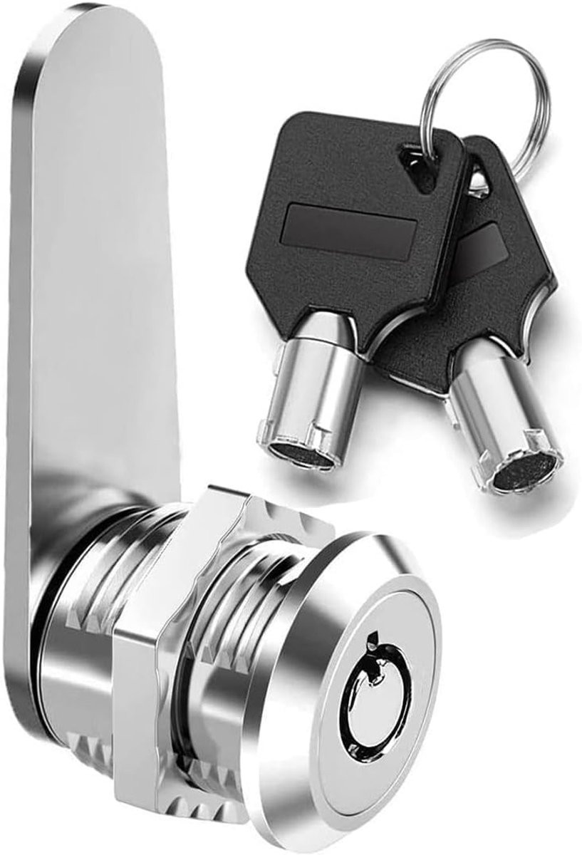 LTPRTZ Draad Tubular Cam Lock met Sleutels - Zilver - Zinklegering