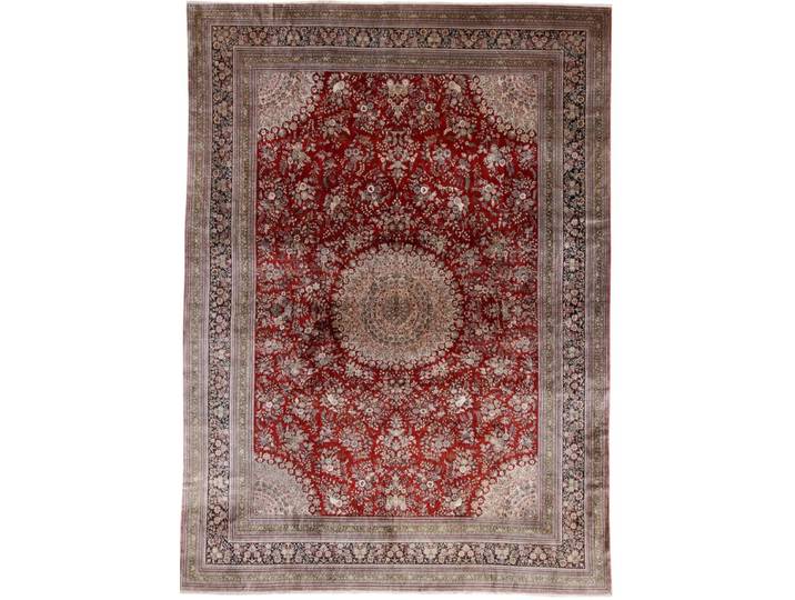 China Seide Teppich 251x346 Handgeknüpft Orientteppich Seide
