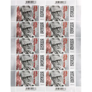 DeutschePost Briefmarken Set, 10 Stück à 1,80 EUR, 100. Geburtstag Hans-Jochen Vogel, Großbrief, nassklebend